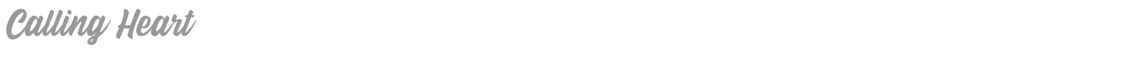 Calling Heart font preview